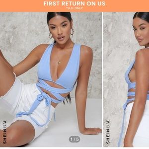 Shein Wrap Top